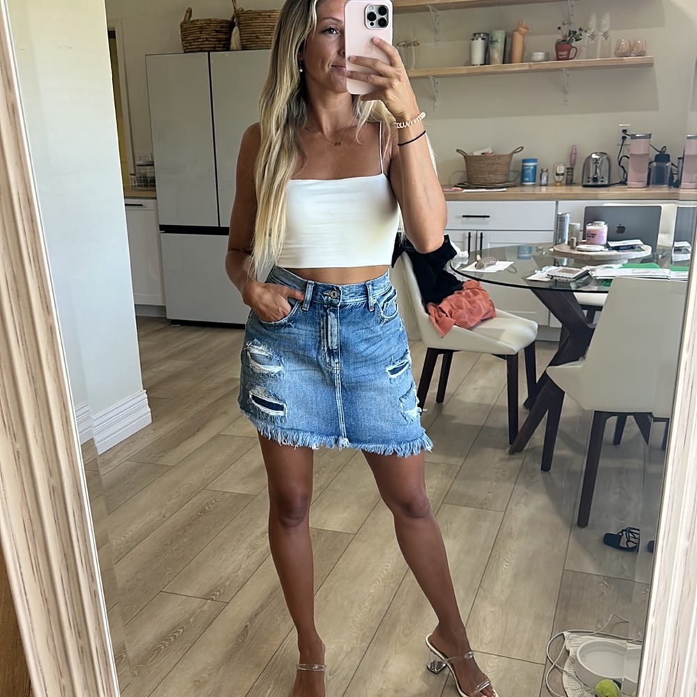 DENIM SKIRT- Kancan